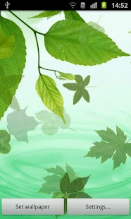 Free Green Leaves Live Wallpaper APK for Android