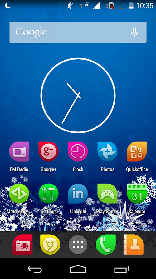 Android application COLOR  OS THEME screenshort