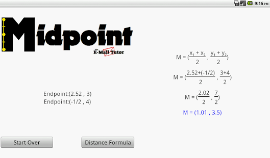 Distance and Midpoint Formula Screenshots 8