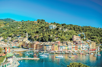 Portofino, a small, colorful port on the northwest coast of Italy known for its upscale shopping and dining during your cruise aboard Tere Moana.