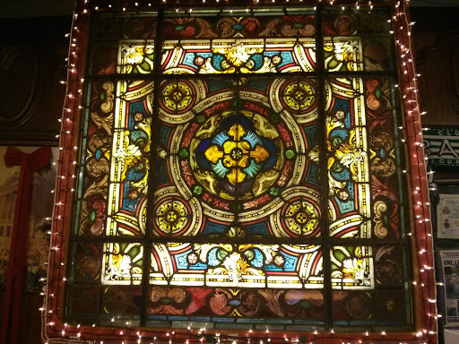 Stained Glass Mural at Tom's Diner