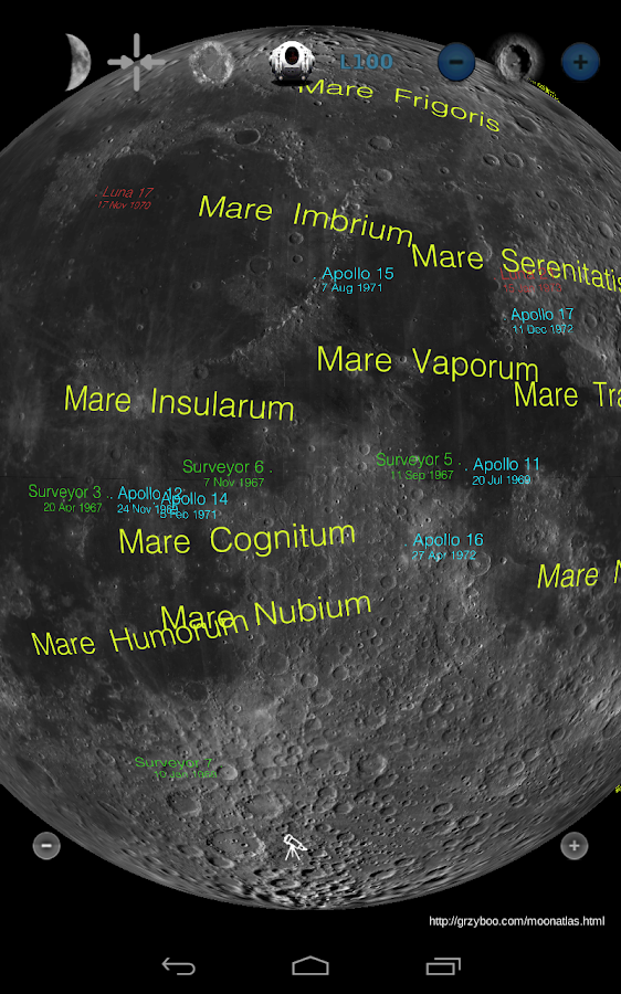 Moon Atlas 3D