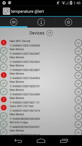 Temperature lert Android App