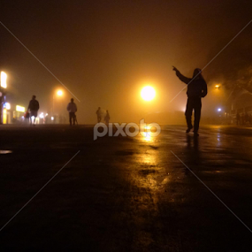 by Satyajit Sinha - City,  Street & Park Night