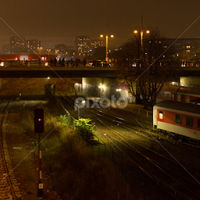 Berlin, S Warschauer Strasse by Manuel Herrmann - City,  Street & Park Street Scenes