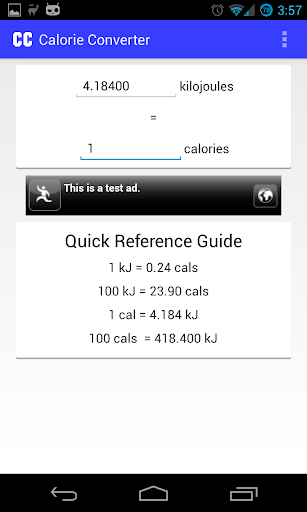 Calorie Converter