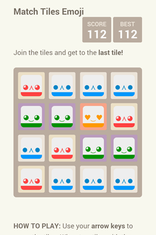 Match Tiles Emoji Screen 1