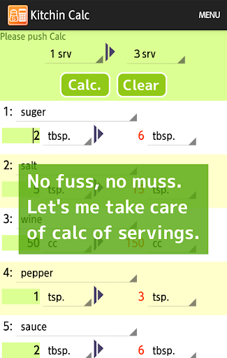 Kitchen Calc : FlaC