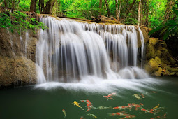Gambar Pemandangan Air Terjun 3d