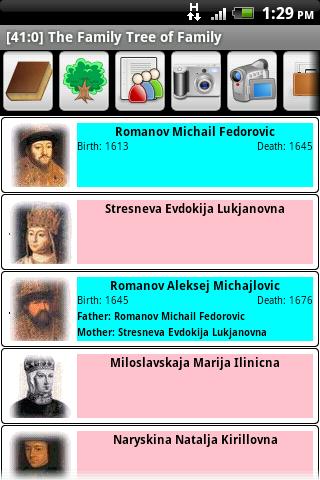 Android application Genealogical Tree of Family screenshort