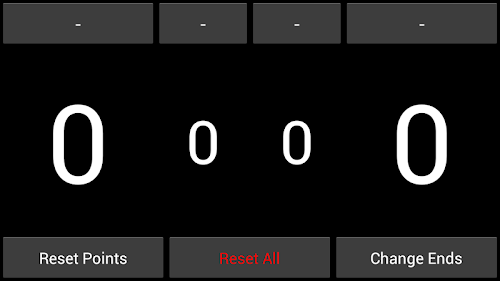 Android application 卓球カウンター+ screenshort