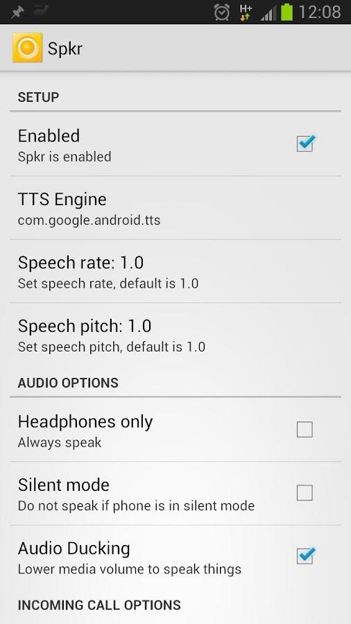 Call &amp; SMS Announcer - License Screen 3