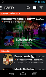 Budapest Party Locator Screenshot