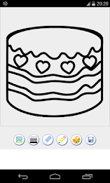 cake coloring pages poster 1