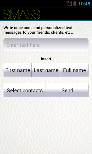 Smass SMS for masses