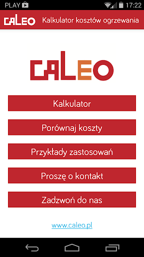 Caleo.pl Kalkulator ogrzewania