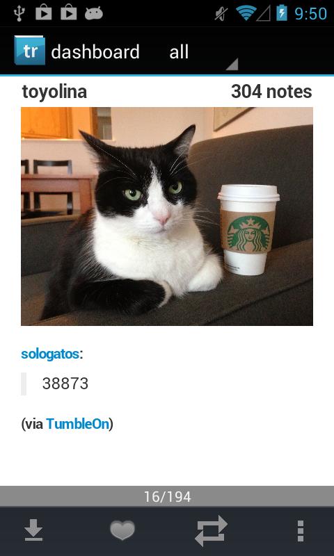 Android application Tumblrunning for Free - Tumblr screenshort
