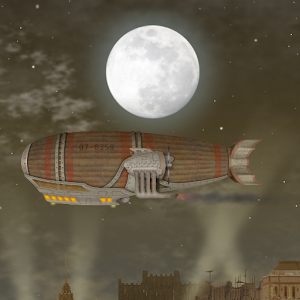 Steampunk Blimp City LWP logo