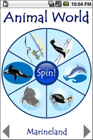 Android application Animal World screenshort