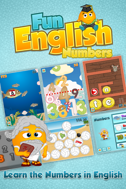 Androidアプリ Fun English Numbers Games のスクリーンショット