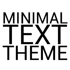 Minimal Black Text THEME PAID.apk 1.0.2