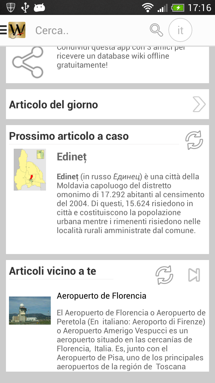 Android application Wiki Encyclopedia Gold screenshort
