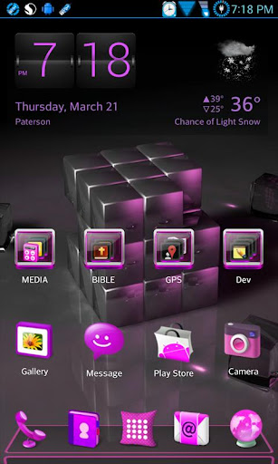 Pink 3D OptimusB Next Launcher