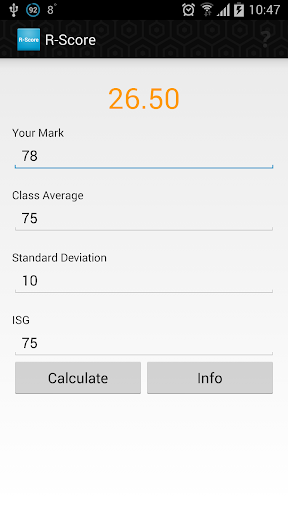 R-Score Calculator