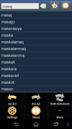 Azerbaijani Esperanto dict +