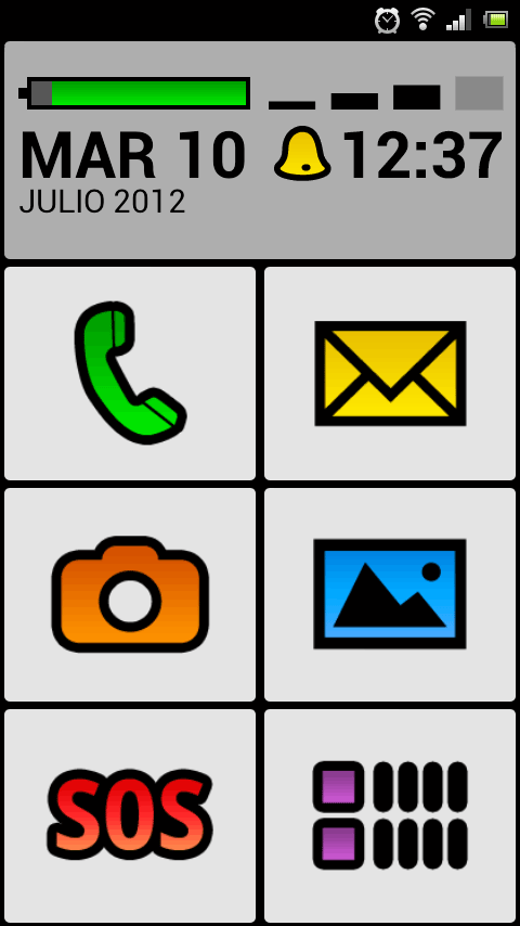 Android application BIG Launcher screenshort