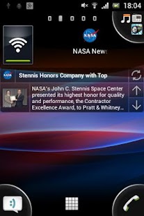 NASA NEWS reader RSS widget