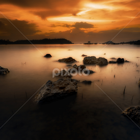 Sillent Sunset by Endra Sunarto - Landscapes Waterscapes