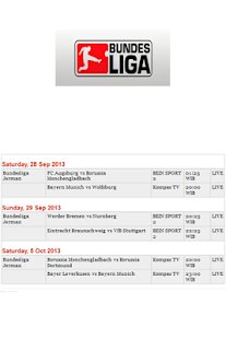 Jadwal TV Liga Bola Lengkap Screenshots 11