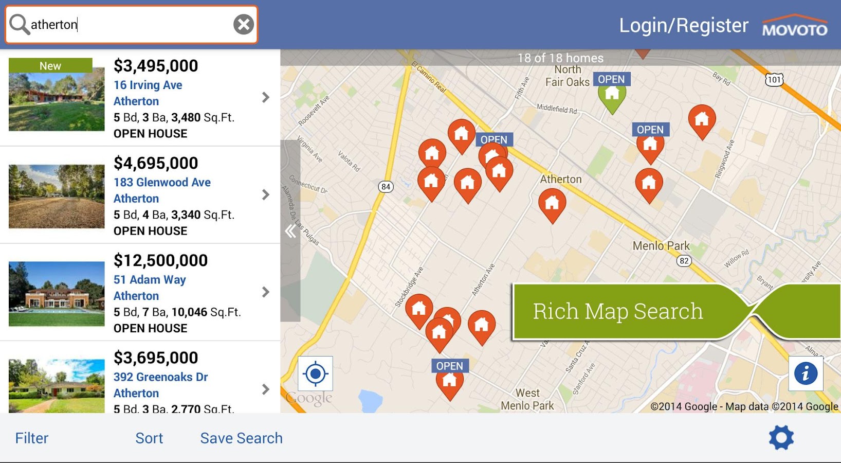 Real Estate & Homes Movoto Android Apps on Google Play