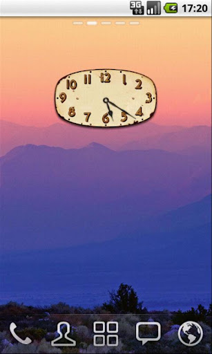 Old Tin Clock Widget