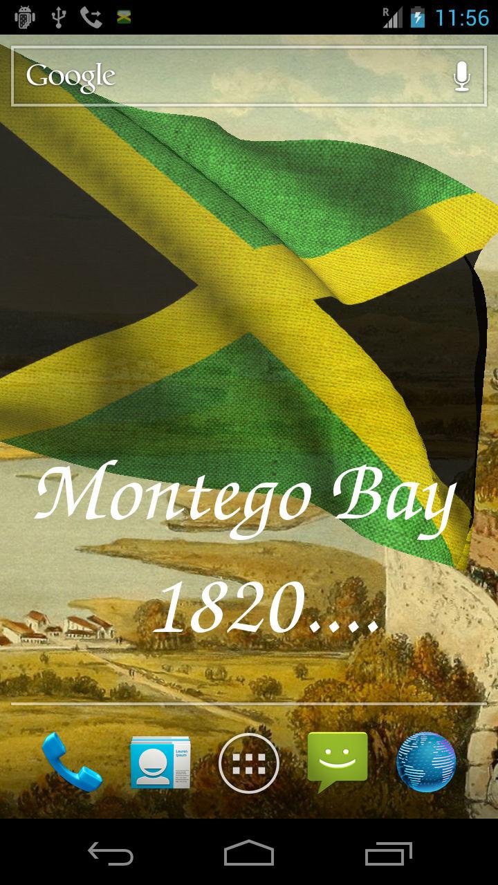 3D Jamaica Flag Screen 3