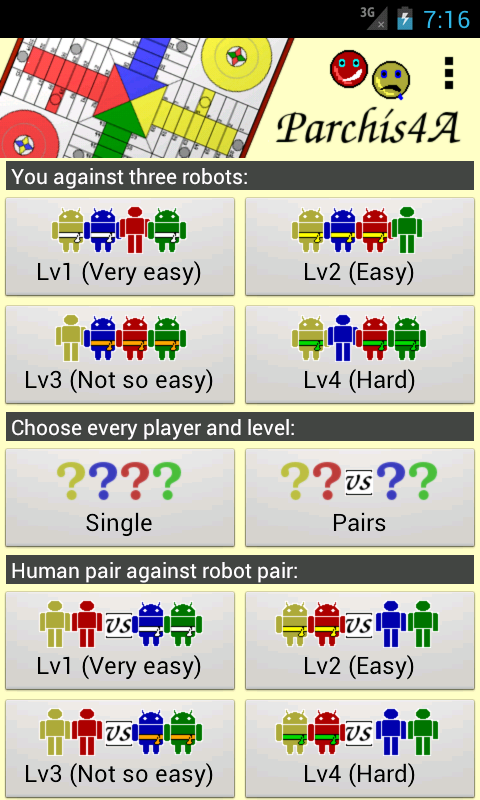 Android application Parchís4A screenshort