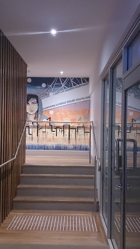 The Bridge Behind The Stairs Mural