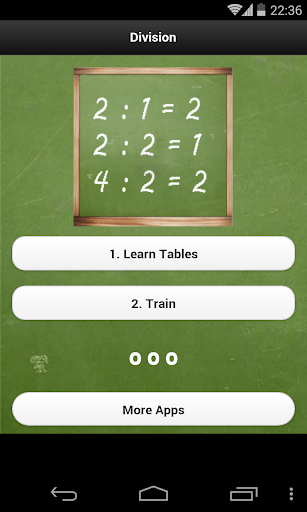 Division Tables