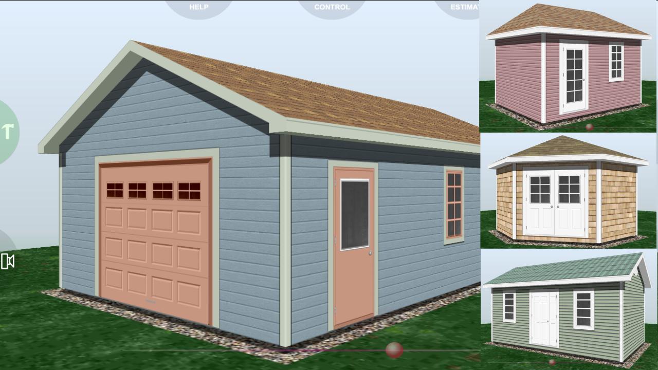 Udesignit 3d garage shed – android apps on google play