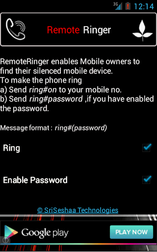 RemoteRinger Phone Finder App