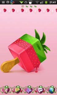 Strawberry cake Go Launcher EX