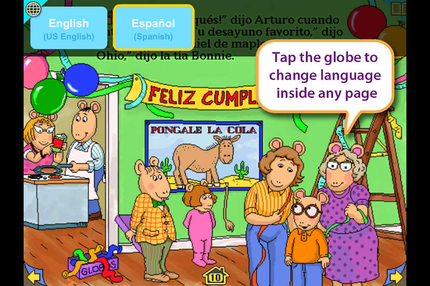 Arthurs Birthday Screen 2