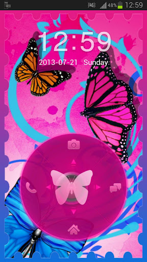 GO Locker Theme butterflies