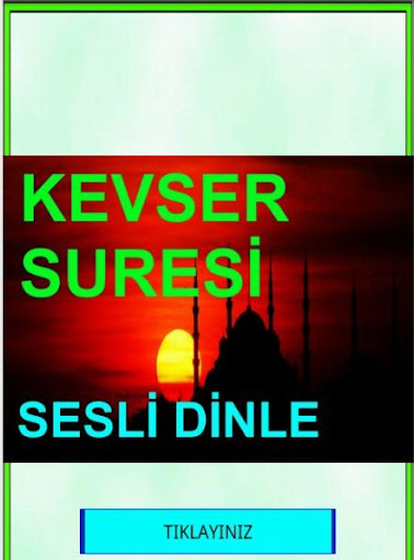 Kevser Suresi Sesli Dinle Meal