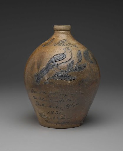Jug - Henry Stockwell for William E. Warner at the Columbia Pottery