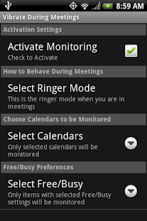 Vibrate During Meetings - screenshot thumbnail