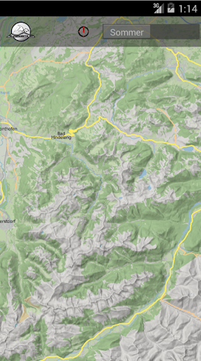 STUBAI ALPS mountain range map