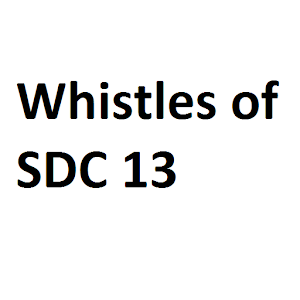 Whistles of SDC 13 1.0.0