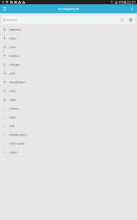 Shopping List Screenshots 2